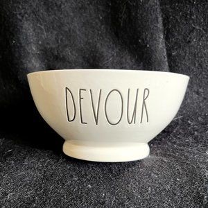 Rae Dunn by Magenta Ceramic ‘DEVOUR’ Cereal/Ice Cream Bowl